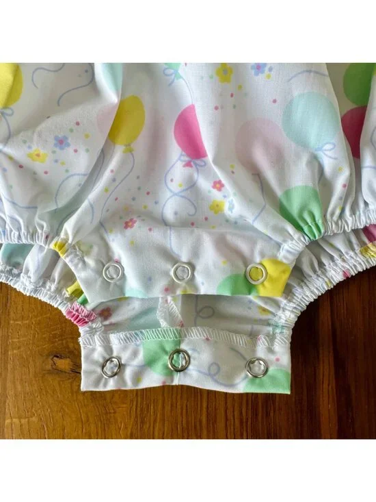 THE BEAUFORT BONNET COMPANY Balloons Romper Girls 2T 2 NEW Holly Day Bubble NWT - Picture 6 of 10